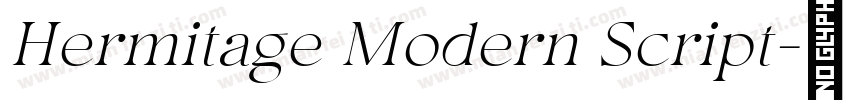 Hermitage Modern Script字体转换